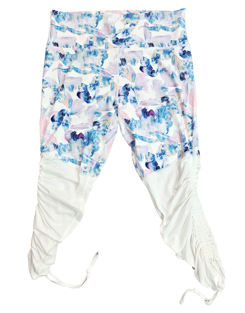 Fabletics Cashel Foldover Powerfoam Leggings Women Large Blue